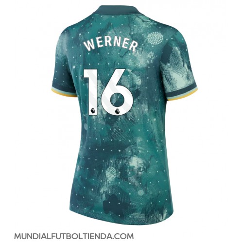 Camiseta Tottenham Hotspur Timo Werner #16 Tercera Equipación Replica 2024-25 para mujer mangas cortas